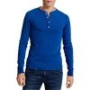 Schiesser Revival Karl-Heinz Henley 1/1 172123/824 Longsleeve, Baumwolle, Indigo