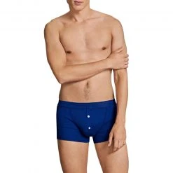 Schiesser Revival Karl-Heinz Shorts 172125/824 Trunk, Baumwolle, Indigo