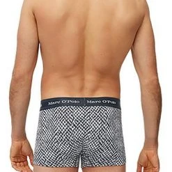 Marc O'Polo Shorts 3er Pack 174515/816 Trunks, Baumwoll-Stretch, Jeansblau -MR Wasch Geschaft 362406 norm2