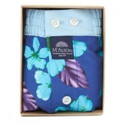 MC ALSON Boxer-Shorts 4356/blau Boxershorts, Baumwolle, Royal-hellblau gemustert -MR Wasch Geschaft 362693 norm3