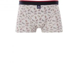 MC ALSON Jersey Boxer-Shorts J4201/grau Trunk, Baumwoll-Jersey, Grau gemustert