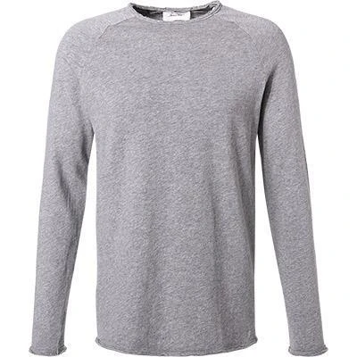 American Vintage Longsleeve MSON24G/gris chine Baumwolle, Grau meliert 2 American Vintage Longsleeve MSON24G/gris chine Baumwolle, Grau meliert – Bild 2