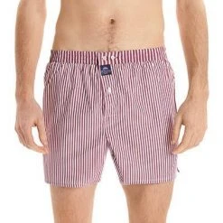 MC ALSON Boxer-Shorts 0233/rot-weiß Boxershorts, Baumwolle, Kirschrot-weiß -MR Wasch Geschaft 363886 norm2