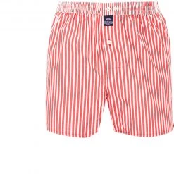MC ALSON Boxer-Shorts 0236/rot-weiß Boxershorts, Baumwolle
