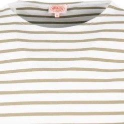 Armor lux T-Shirt 02297/GWX Longsleeve, Baumwolle, Weiß-grün gestreift, Weiß-grün -MR Wasch Geschaft 364065 norm2