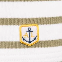 Armor lux T-Shirt 02297/GWX Longsleeve, Baumwolle, Weiß-grün gestreift, Weiß-grün -MR Wasch Geschaft 364065 norm3