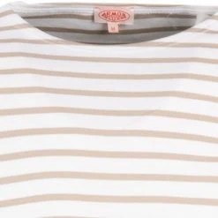 Armor lux T-Shirt 02297/GWZ Longsleeve, Baumwolle, Weiß-sand gestreift, Weiß-sand -MR Wasch Geschaft 364066 norm2