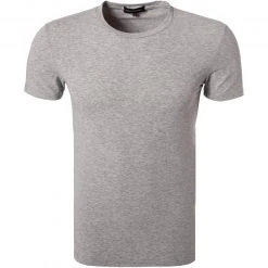 Ermenegildo Zegna Stre. Cot. T-Shirt N2M20005/020 Baumwolle, Grau meliert, Grau