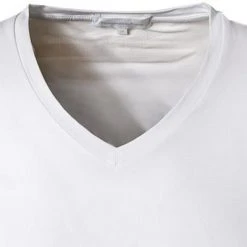 Ermenegildo Zegna Stre. Cot. V-Shirt N2M80005/100 T-Shirt, Baumwolle, Weiß -MR Wasch Geschaft 364797 norm2