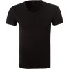 Ermenegildo Zegna Stre. Cot. V-Shirt N2M80005/001 T-Shirt, Baumwolle, Schwarz