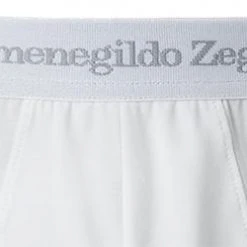 Ermenegildo Zegna Stretch Cotton Midi N2L61005/100 Slip, Baumwoll-Stretch, Weiß -MR Wasch Geschaft 364805 norm2