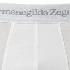 Ermenegildo Zegna Stret. Cotton Trunk N2LC6005/100 Baumwoll-Stretch, Weiß -MR Wasch Geschaft 364813 norm2