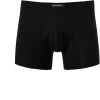 Ermenegildo Zegna Stret. Cotton Boxer N2LC7005/001 Trunk, Baumwoll-Stretch, Schwarz