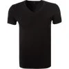 Ermenegildo Zegna Micromodal V-Shirt N2M80006/001 T-Shirt, Mikrofaser, Schwarz