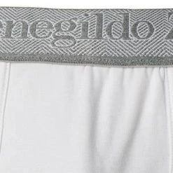 Ermenegildo Zegna Bi Pack Boxer N2X44008/100 Trunks, Baumwoll-Stretch, Weiß -MR Wasch Geschaft 364852 norm2