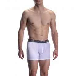 Olaf Benz RED1601 Boxerpants 107423/1000 Trunk, Baumwoll-Stretch, Weiß