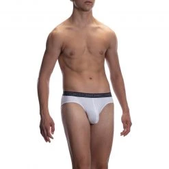 Olaf Benz RED2059 Sportbrief 108732/1000 Slip, Mikrofaser-Stretch, Weiß