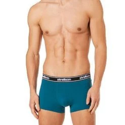 Strellson Shorts 3er Pack 531444/704 Trunks, Baumwoll-Stretch, Petrol-khaki, Grün-olive-türkis -MR Wasch Geschaft 366771 norm2