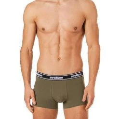 Strellson Shorts 3er Pack 531444/704 Trunks, Baumwoll-Stretch, Petrol-khaki, Grün-olive-türkis -MR Wasch Geschaft 366771 norm3