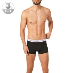 Polo Ralph Lauren Trunks 3er Pack 714830299/008 Baumwoll-Stretch, Schwarz, Schwarz-weiß