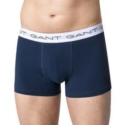 Gant Trunks 3er Pack 900003003/105 Baumwoll-Stretch, Rot-weiß-navy, Weiß-dunkelblau-rot -MR Wasch Geschaft 367695 norm3