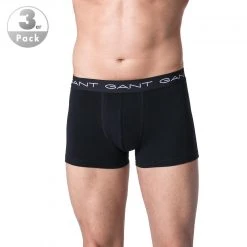 Gant Trunks 3er Pack 900003003/5 Baumwoll-Stretch, Schwarz