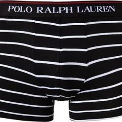 Polo Ralph Lauren Trunks 3er Pack 714830299/009 Baumwoll-Stretch, Schwarz-weiß gemustert, Black-white -MR Wasch Geschaft 368562 norm2