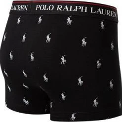 Polo Ralph Lauren Trunks 3er Pack 714830299/009 Baumwoll-Stretch, Schwarz-weiß gemustert, Black-white -MR Wasch Geschaft 368562 norm4