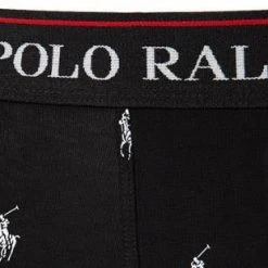 Polo Ralph Lauren Trunks 3er Pack 714830299/009 Baumwoll-Stretch, Schwarz-weiß gemustert, Black-white -MR Wasch Geschaft 368562 norm5