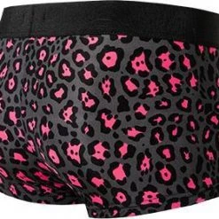 HOM Trunk Dionysos 402150/P284 Mikrofaser-Stretch, Anthrazit-pink gemustert, Dunkelgrau -MR Wasch Geschaft 369914 norm3