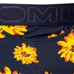 HOM Boxer Briefs HO1 Luberon 402125/P0RA Trunk, Mikrofaser-Stretch, Dunkelblau-gelborange, Marine -MR Wasch Geschaft 369915 norm2