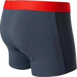 bruno banani Shorts 2er Pack Flow. 2203-1388/4223 Trunks, Baumwoll-Stretch, Rot-grau, Feuerrot-graphitgrau -MR Wasch Geschaft 370118 norm3