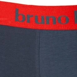 bruno banani Shorts 2er Pack Flow. 2203-1388/4223 Trunks, Baumwoll-Stretch, Rot-grau, Feuerrot-graphitgrau -MR Wasch Geschaft 370118 norm4