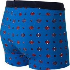 HOM Comfort Boxer Briefs Sugiton 402143/I0BI Trunk, Baumwolle, Blau gemustert, Blau -MR Wasch Geschaft 370404 norm2