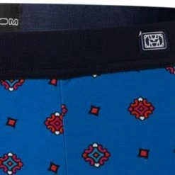 HOM Comfort Boxer Briefs Sugiton 402143/I0BI Trunk, Baumwolle, Blau gemustert, Blau -MR Wasch Geschaft 370404 norm3