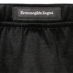 Ermenegildo Zegna Midi Brief N2L61007/001 Slip, Baumwoll-Stretch, Schwarz -MR Wasch Geschaft 370952 norm2