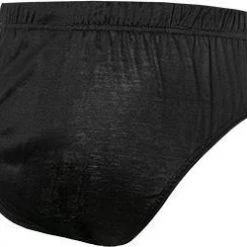 Ermenegildo Zegna Midi Brief N2L61007/001 Slip, Baumwoll-Stretch, Schwarz -MR Wasch Geschaft 370952 norm3