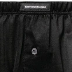 Ermenegildo Zegna Filoscozia Boxer N2LC7007/001 Boxershorts, Baumwolle, Schwarz -MR Wasch Geschaft 370957 norm2