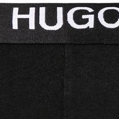 HUGO Trunk 2er Pack 50454316/121 Trunks, Baumwoll-Stretch, Weiß-schwarz gemustert, Weiß-schwarz -MR Wasch Geschaft 370966 norm3