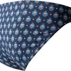 HOM Comfort Micro Briefs Frioul 402084/P0RA Slip, Baumwoll-Stretch, Navy-orange gemustert, Marine -MR Wasch Geschaft 371019 norm2