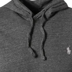 Polo Ralph Lauren Longsleeve 710652669/042 Longsleeve Hoodie, Baumwolle, Schwarz meliert -MR Wasch Geschaft 371349 norm2