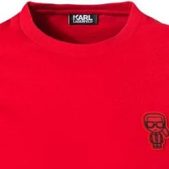 KARL LAGERFELD T-Shirt 755071/0/512224/320 Longsleeve, Baumwolle Logo-Print am Rücken, Dunkelrot -MR Wasch Geschaft 371518 norm2