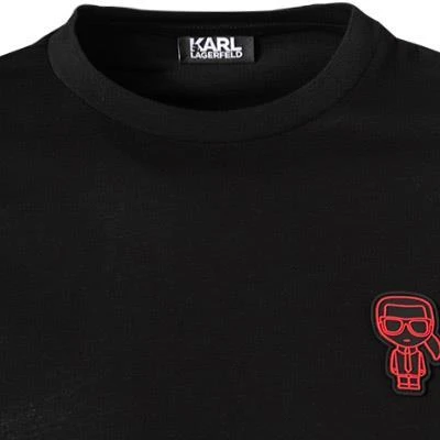 KARL LAGERFELD T-Shirt 755071/0/512224/990 Longsleeve, Baumwolle Logo-Print am Rücken, Schwarz 3 KARL LAGERFELD T-Shirt 755071/0/512224/990 Longsleeve, Baumwolle Logo-Print am Rücken, Schwarz – Bild 3