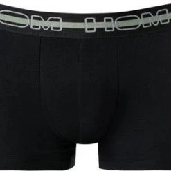 HOM Boxer Briefs 3er Pack Bernie 402142/T031 Trunks, Baumwoll-Stretch, Schwarz-grau-oliv -MR Wasch Geschaft 371831 norm3