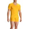 Olaf Benz RED1601 V-Shirt 107418/2000 T-Shirt, Baumwoll-Stretch, Gelb