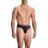 Olaf Benz RED2109 Sportbrief 108842/8000 Slip, Mikrofaser, Schwarz gemustert, Schwarz