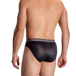 Olaf Benz RED2109 Sportbrief 108842/8000 Slip, Mikrofaser, Schwarz gemustert, Schwarz -MR Wasch Geschaft 372085 norm2