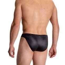Olaf Benz RED2109 Brazilbrief 108843/8000 Slip, Mikrofaser, Schwarz gemustert, Schwarz -MR Wasch Geschaft 372086 norm2