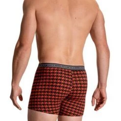 Olaf Benz RED2108 Boxerpants 108860/9308 Trunk, Baumwoll-Stretch, Rot gemustert, Rot -MR Wasch Geschaft 372094 norm2