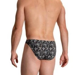 Olaf Benz RED2111 Brazilbrief 108868/9888 Slip, Baumwoll-Stretch, Grau-schwarz gemustert, Grau-schwarz -MR Wasch Geschaft 372098 norm2